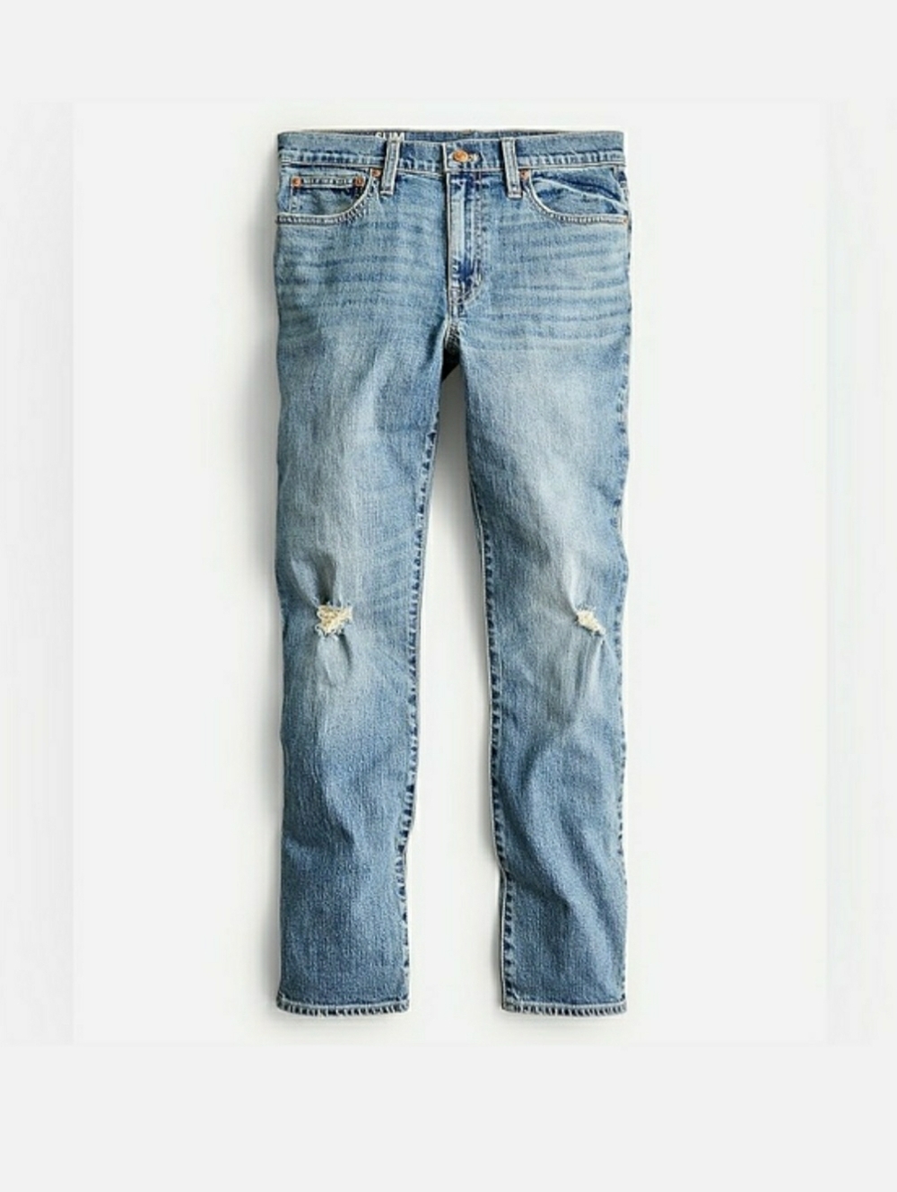 J Crew Women's Light Blue Distressed Slim Boyfrien Jeans